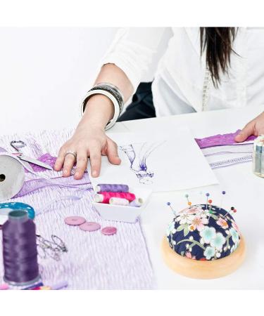 Japanese Style Wooden Base Pin Cushion for Sewing and Crafting - Buy Online on GoSupps.com