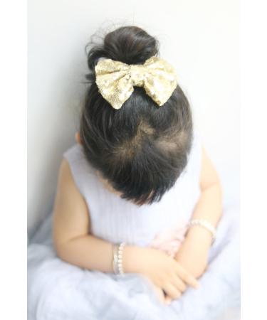 Missgrace Hot Gold Hair Bow - Girls Hair Clips Accessories - Buy Online on GoSupps.com