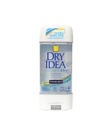 Dry Idea Advanced Dry Antiperspirant & Deodorant Clear Gel Powder Fresh 3 oz (Pack of 4)