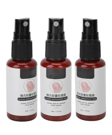 3pcs Nail Cuticle Remover 30ml Nail Cuticle Softener Nail Cuticle Soften Liquid Remove Dead Skin for Manicure Pedicure Nail Art Accessory for Home Salon