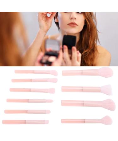 10 Peach Makeup Brushes Set - High-Quality Cosmetic Brush Set for Eyes Nose and Face - Perfect for Shadow Powder and Blush - Buy Online on GoSupps.com