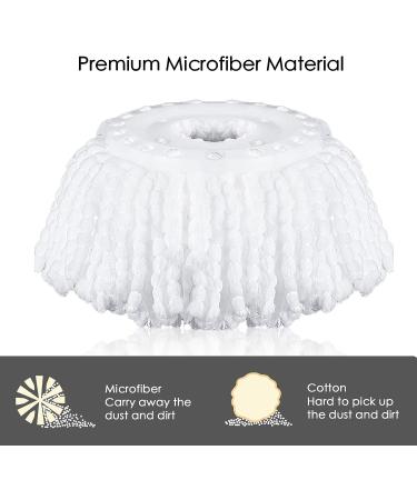 5 Pack Microfiber Spin Mop Replacement Heads for Hurricane 360 Spin Mop System - Universal Size, Round Shape - 5 Count - Buy Online on GoSupps.com