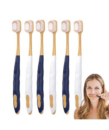 Povanjer extra soft toothbrush toothbrushes soft ultra -hewn toothbrush in a six -pack - extra soft toothbrush with a wide head design soft toothbrushes for adults for gum return
