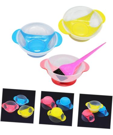 FRCOLOR 1 Set Hair Dye Bowl Hairdressing Hair Dye Set Mixing Cup Tool for the Eye Plate Suction Cup Hair Dye Brush Hair Dye Brush Baking Oil Mould Bowl Hair Dye Mixing Bowl Painting - Buy Online on GoSupps.com