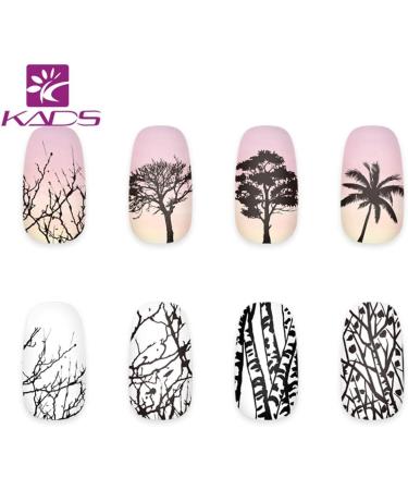 KADS Nail Stamping Plate Tree Nature Template NA018 - Nail Art Decoration & DIY - Buy Online on GoSupps.com