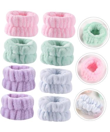 Mikinona 8 Pi ces Serviettes De Poignet Pour Laver Le Visage Prot ge-poignets Peluche Bandeau Et Bracelet De Spa Manches Pour Laver Le Visage Brassards - Buy Online on GoSupps.com