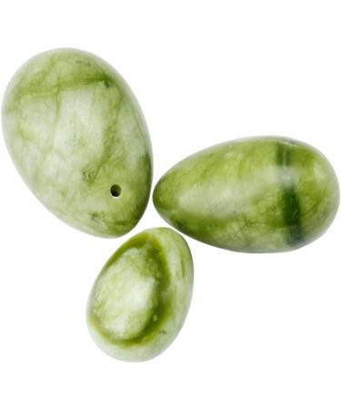 Shop Mookaitedecor Green Jade Yoni Eggs - Ball Trainer Set for Pelvic Floor & Bladder Recovery | Postpartum Support - Buy Online on GoSupps.com
