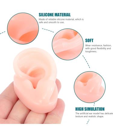 Buy 2 Pairs Silicone Fake Ear Models - Perfect for Piercing Practice & Body Art | Artificial Ear Molds for Body Parts - Buy Online on GoSupps.com
