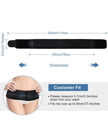 Yosoo Health Gear Sacroiliac Support Belt for Women and Men Sacroiliac Hip Belt Stabilize Arthritis - Buy Online on GoSupps.com