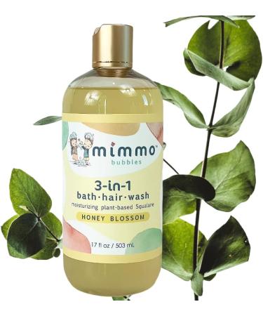Mimmo Bubbles Moisturizing 3-in-1 Bubble Bath Shampoo & Body Wash | Vegan, Hypoallergenic, Organic Aloe & Shea Butter | Gentle for Sensitive Skin | 17 oz - Buy Online on GoSupps.com