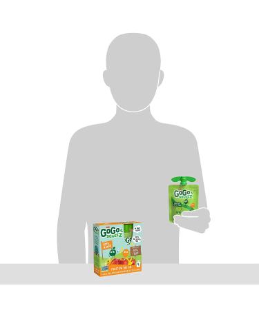 GoGo squeeZ Apple Mango Applesauce, 3.2oz (4 Pouches), Gluten Free, Vegan, Unsweetened, Recloseable, BPA Free - 4 Count - Buy Online on GoSupps.com