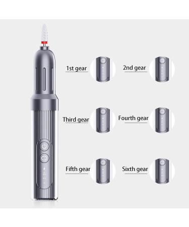 SUJOSAJU Portable Manicure Pedicure Kit Cordless Electric Nail File Rechargeable Pedicure Tools for feet 6 Speeds Hand Foot Care Nail Drill for Home Salon Use - Buy Online on GoSupps.com