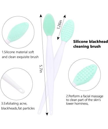 LIONVISON 2pcs Lip Scrub Brush and Facial Cleansing Brush Set for Blackhead Removal and Mask Application - Buy Online on GoSupps.com