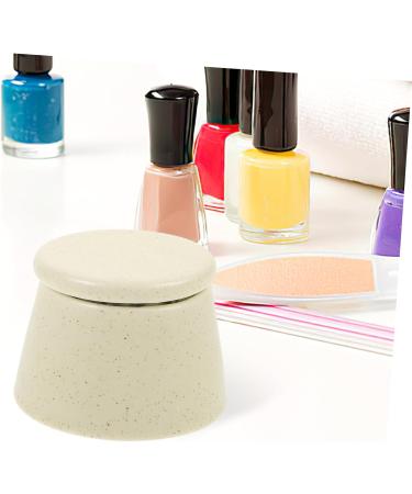 POPETPOP Japanese Manicure Brush Cup Nail Brush Dappen Cup with Lid Ceramic Nail Dish Cup Dappen Dish Nail Cups Manicure Nail Cup Nail Dish Bowl Saucer Cup Ceramics Good Looking - Buy Online on GoSupps.com