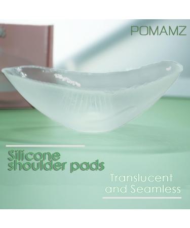 POMAMZ Large Silicone Shoulder Pads Invisible Shoulder Pad Adhesive Pad for Shoulder Height Enhancer Enlarged Non-slip Shoulder Pad Epaulettes 2 Pair L - Buy Online on GoSupps.com