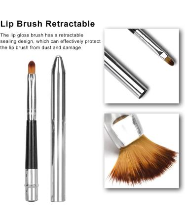 Retractable Makeup Brush Ergonomic Design Lip Brush for Beauty Salon for Home - Buy Online on GoSupps.com