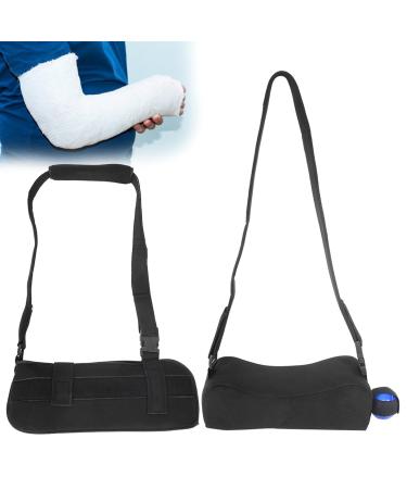 Shoulder Brace & Abduction Sling - Rotator Cuff Support & Immobilizer for Arm Injury - Adjustable Black Arm Sling - Buy Online on GoSupps.com