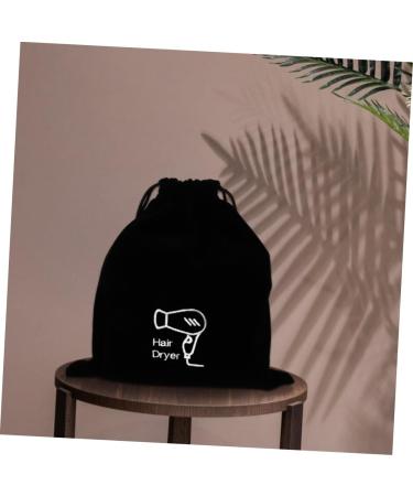 Beavorty 2pcs Flannel Hair Dryer Bag Blow Dryer Hair Dryer Bag Drawstring Jewelry Cosmetic Bag Travel 26.00X23.00X0.50CMx2pcs Blackx2pcs - Buy Online on GoSupps.com