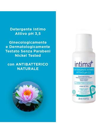  Intima+ Intima+ | Active underwear cleanser pH 3.5 with natural antibacterial thyme-based 4 x 250 ml - Buy Online on GoSupps.com