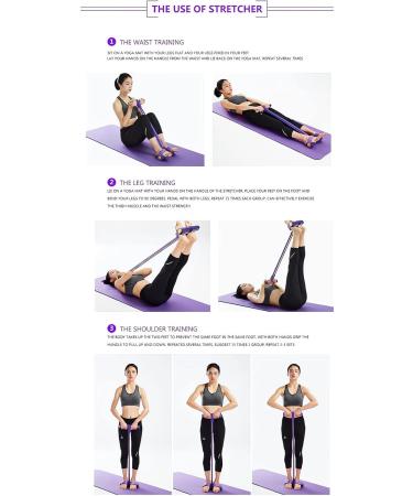 21 Fitness Resistance Bands - 4 Tube Pedal Ankle Puller - New Sit-Up & Stretch Rope with Handles for Arm Weight Exercises - Purple Workout Equipment 2023 - Buy Online on GoSupps.com