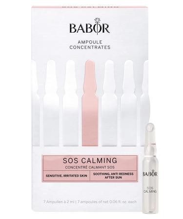BABOR SOS Calming Ampoule Serum Concentrates  Soothing Serum to Treat Irritated Skin  Reduce Redness and Strengthen Skin Barrier  7 Day Treatment - Buy Online on GoSupps.com