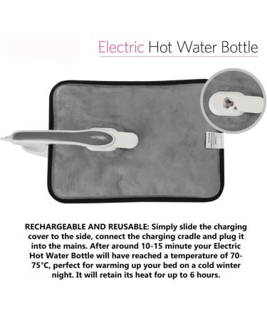Powatron Rechargeable Electric Hot Water Bottle Hand Warmer - Slate Grey - Buy Online on GoSupps.com
