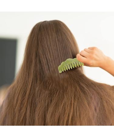 Beaupretty Jade Stone Massage Comb - 2pcs Scalp Massage & Acupuncture Therapy Comb for Spa & Wellness - Buy Online on GoSupps.com