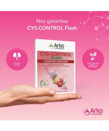 Arkopharma - Cys-Control Flash | Urinary comfort - Urinary system function - Dietary supplement | 10 capsules and 10 capsules - Buy Online on GoSupps.com