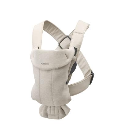 Buy BabyBj rn Baby Carrier Mini - 3D Jersey in Light Beige | Comfortable & Compact Baby Carrier for International Shipping - Buy Online on GoSupps.com