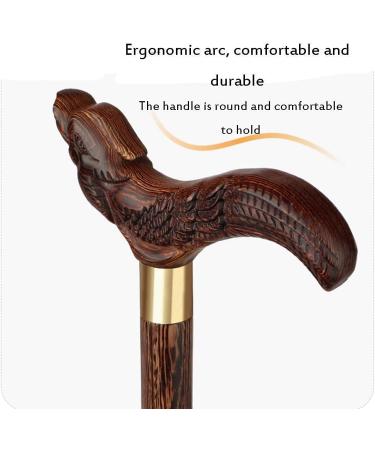 Walkers for Seniors Adult Crutches Wenge Wood Material Dragon Shape Beautiful and Generous Both Men and Women Can Use rollat Journey - Buy Online on GoSupps.com
