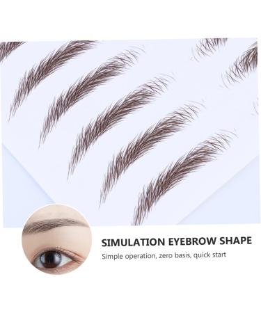 VINTORKY Fake Eyebrow Stickers 4pcs Sticker Waterproof False Men Tools Transfers Shaping Transfer for Eyebrows Imitation Fake - Buy Online on GoSupps.com