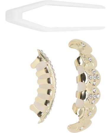 Buy Electroplated Hip Hop Dentures Set - Reusable Gold Tooth Decoration for Halloween & Festivals - Non-Fading Braces - Buy Online on GoSupps.com