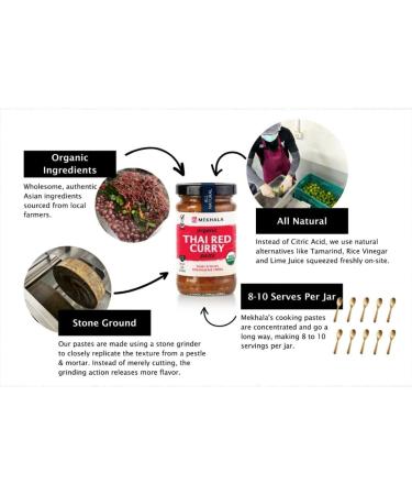 Mekhala Organic Authentic Thai Flavors with Yellow Curry Paste 100g for a Bold and Healthy Meal and Perfect for Vegan Gluten-Free & Paleo Diets & Perfect for a Healthy lifestyle - Buy Online on GoSupps.com