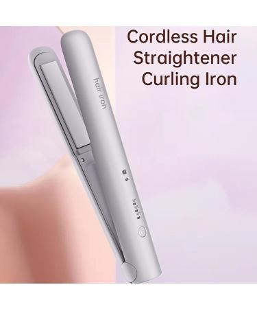 Portable Lavender Hair Straightener - Cordless Flat Iron with Adjustable Temperature for Travel & Short Hair - Buy Online on GoSupps.com