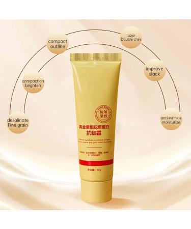 Collagen Face Cream Bio Collagen Real Deep Face Cream Anti Wrinkle Cream for Women Golden Collagen Cream Anti Wrinkle Moisturizing Face Cream Moisturizing Face Cream for Dull Skin (2) - Buy Online on GoSupps.com