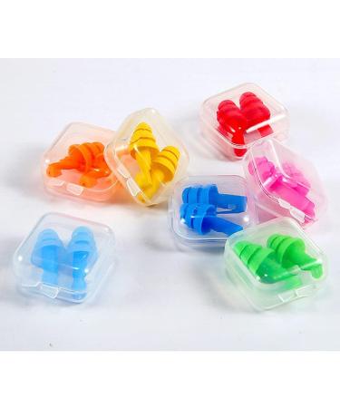 10pcs Silicone Ear Plugs - Noise Reduction & Waterproof Reusable Soundproof Earplugs in Blue | International Shipping Available - Buy Online on GoSupps.com