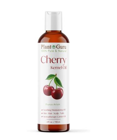 Cherry Kernel Oil 4 oz Cold Pressed 100% Pure Natural Carrier - Skin Face Body and Hair Growth Moisturizer. Great For DYI Creams Lotions and Lip balms.