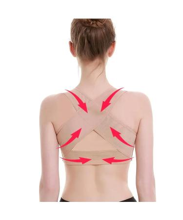 Adjustable Women Back Support Belt Orthotics Posture Correction Brace Rectify Posture Corset Shoulder Postures Skin XL - Buy Online on GoSupps.com