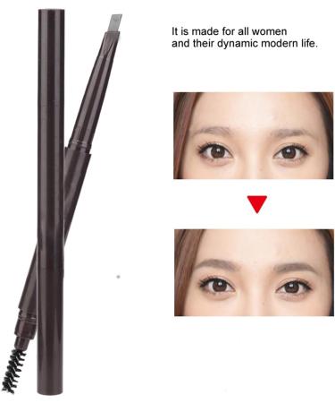 Verdant Touch Dual-Ended Auto-Rotating Eyebrow Pen with Brush Grey 4 - Buy Online on GoSupps.com