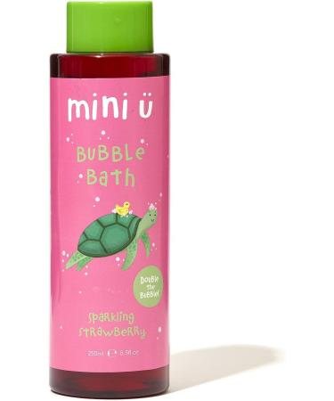 Mini U Sparkling Strawberry Bubble Bath for Babies & Kids - Pink Sparkling Strawberry (Pack of 1)