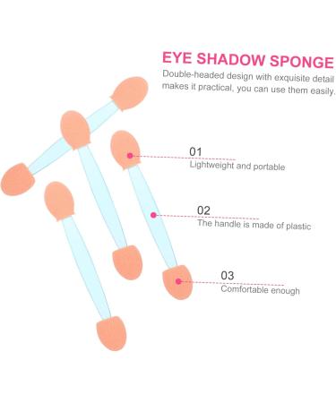 Baluue 100pcs Professional Eyeshadow Emulsion Dual Ended Makeup Brush Makeup Gadgets 6.5x1.3cm Blue - Buy Online on GoSupps.com