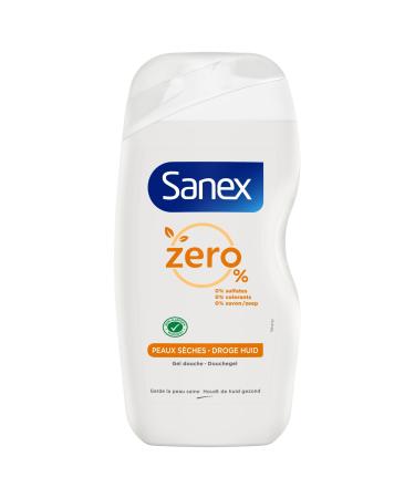 SANEX - Gel Douche Sans Savon Zero% Peaux S ches - Riche en agents hydratants - 500 ml 500 ml (Lot de 2)