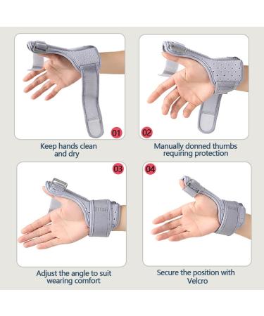 Thumb Support Splint for Arthritis & Tendonitis - Comfortable Compression Band for Sprains & Strains - Night Support & Fracture Relief - Buy Online on GoSupps.com