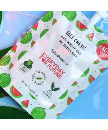Watermelon Face Cream - Hydrating & Vegan | 98% Natural Cruelty-Free Moisturizer - 1.35 fl oz Splashymelon - Buy Online on GoSupps.com