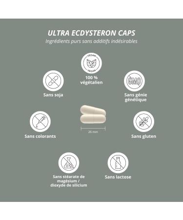 Nutri + Beta Ecdysterone High Dosed + Vegan Supplement - 540mg per capsule - 90% Beta-Ecdysterone + L-Leucine - Stemmacantha Carthamoides Extract - Fitness Capsule - Buy Online on GoSupps.com