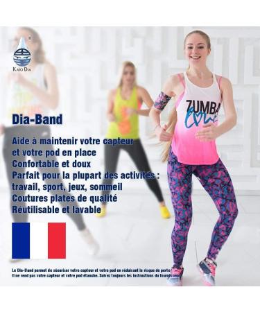 Dia Band - Glucose Sensor Protection Bracelet for Freestyle Libre Medtronic Dexcom Omnipod | Reusable Diabetic Band XXL (33-36 cm) - Buy Online on GoSupps.com