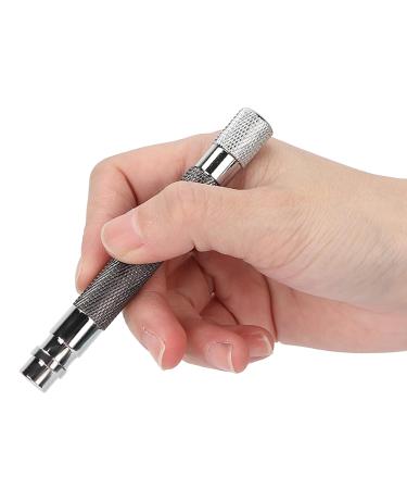 Old Style Shaver Handle | Anti-Slip Design | Portable Metal Razor Replacement Handle for Home & Travel (Black) - Buy Online on GoSupps.com