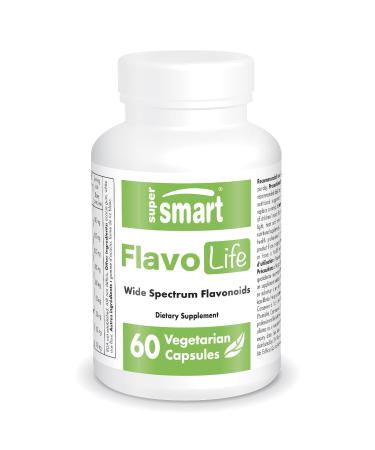 Supersmart FlavoLife (Flavonoid Complex Supplement) - with Luteolin Myricetin Fisetin Rutin Quercetin EGCG Apigenin Hesperidin | Non-GMO & Gluten Free - 60 Vegetarian Capsules