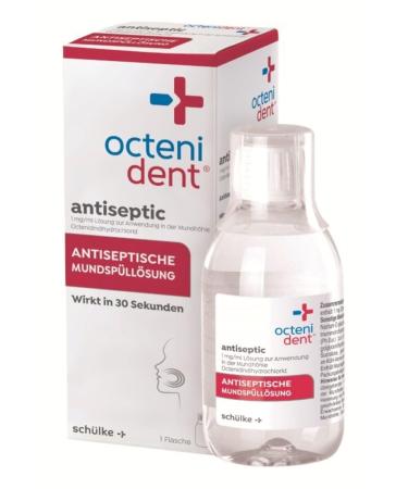 Octenident Antiseptic Antiseptic mouthwash solution mouthwash - reduces inflammatory bacteria in just 30 seconds - antibacterial without chlorhexidine 250 ml solution