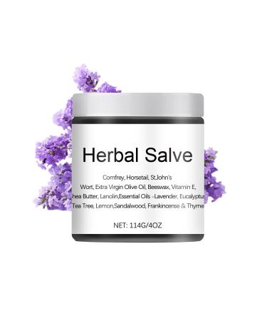 Organic Herbal Salve 4oz - Comfrey Organic Herbal Salve Cream Ointment Natural Plant Extracts